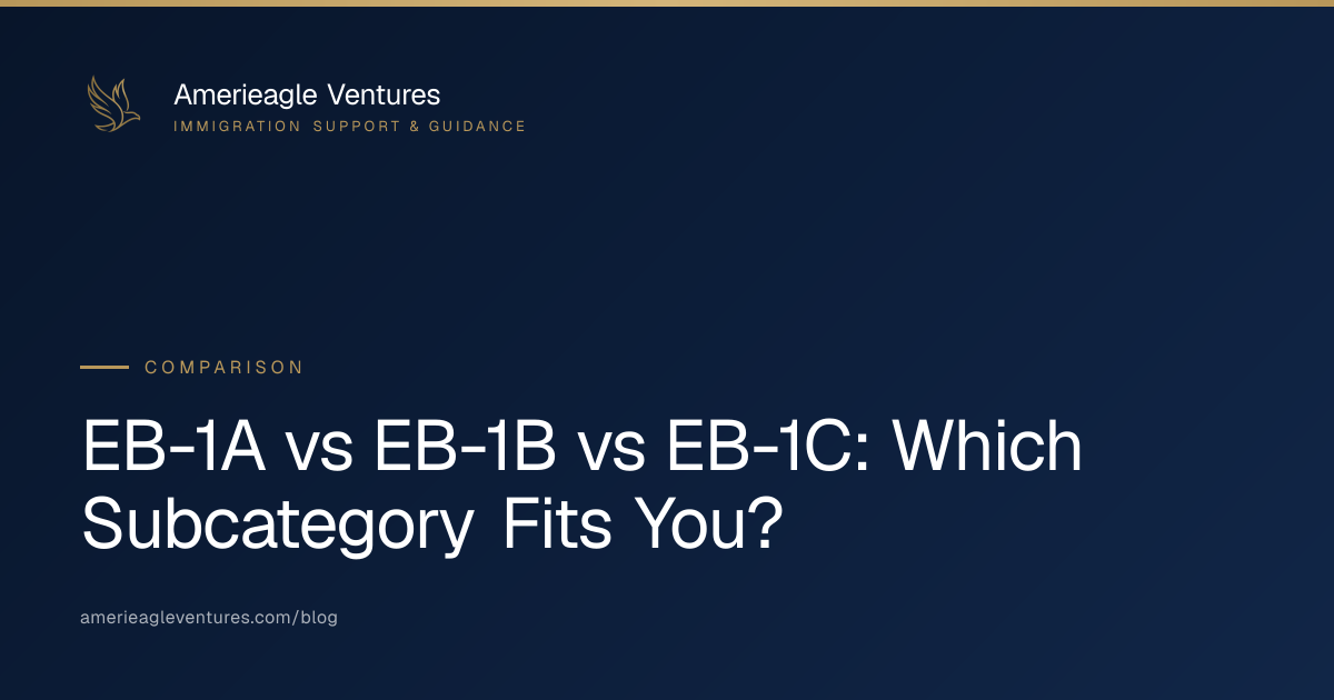 EB-1A vs EB-1B vs EB-1C: Which Subcategory Fits You?