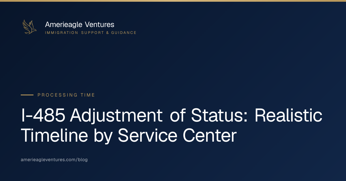 I-485 Processing Time: AOS Timeline by Service Center